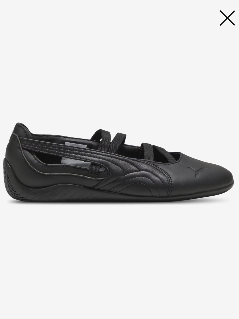 Puma Womens Speedcat ballet Leather Black - Picture 2 of 5
